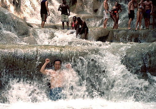 ジャマイカ　ダンズリバーの滝