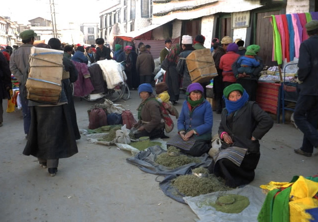 ラサの露店