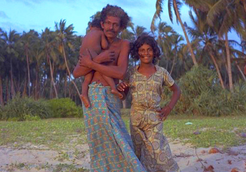 スリランカの父娘