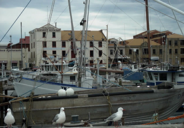 タスマニア　ホバートの港